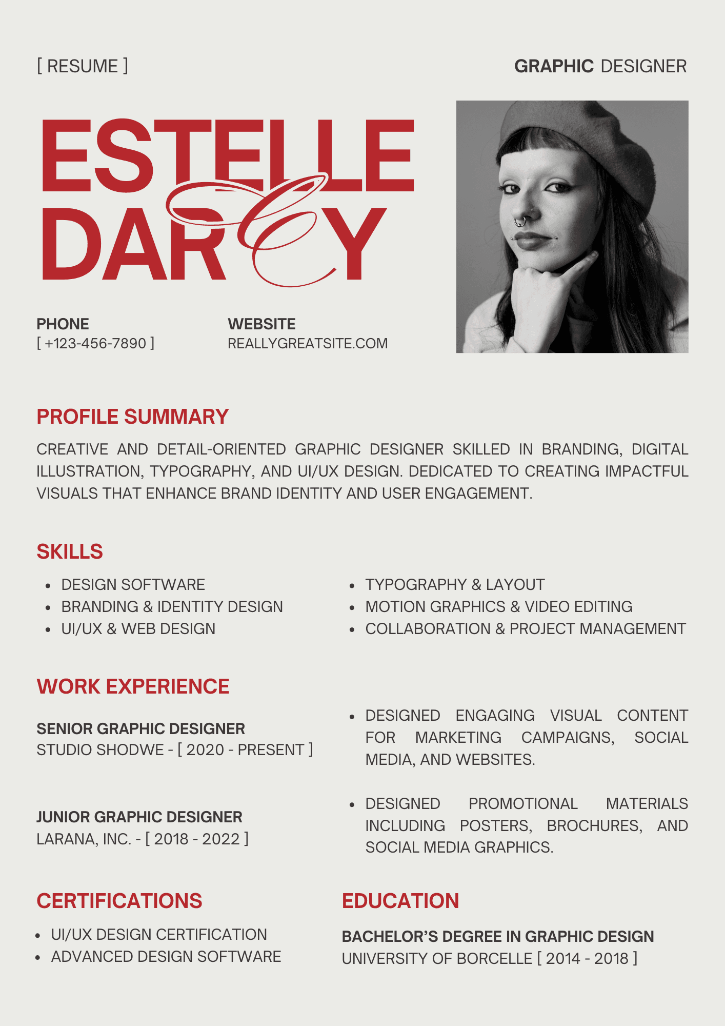 Resume template 2